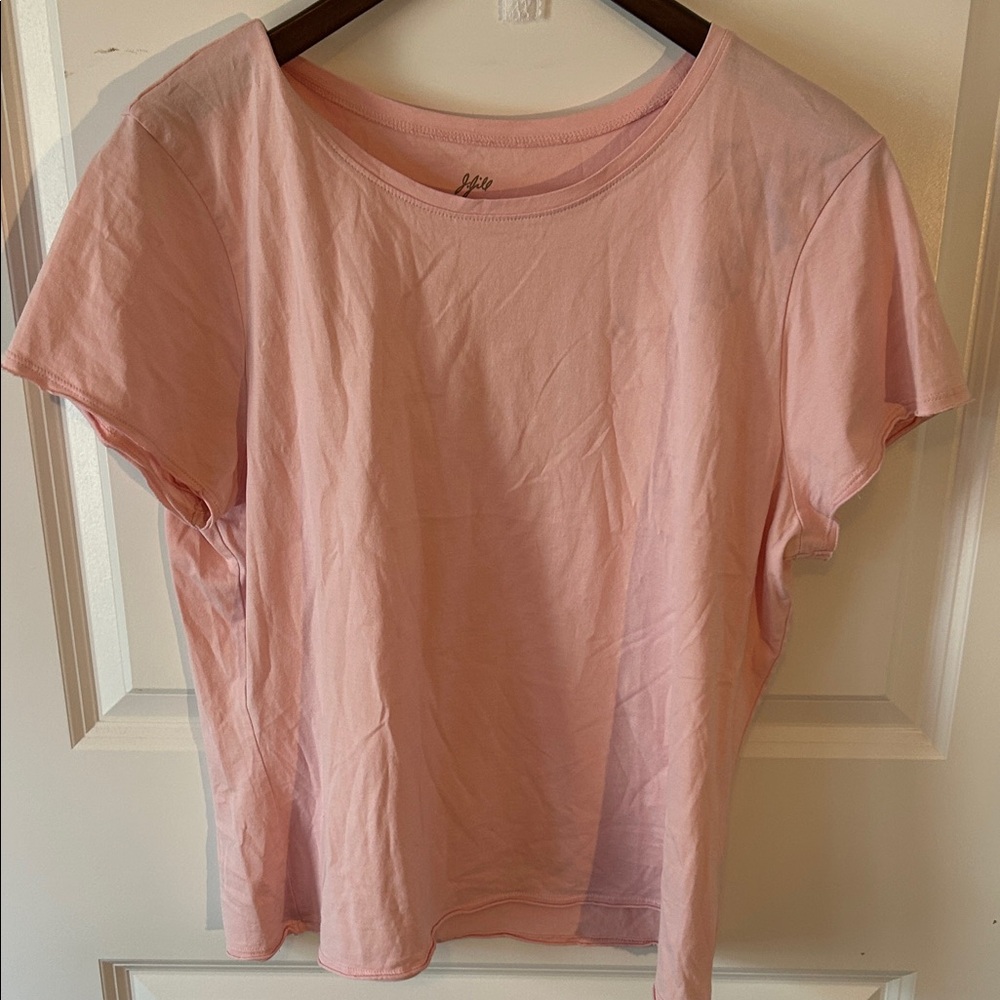 J. Jill Soft Pink Short Sleeve Tee